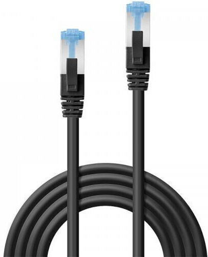 Lindy S/FTP Cat.6 (Gigabit) Καλώδιο Δικτύου Ethernet 1m Μαύρο