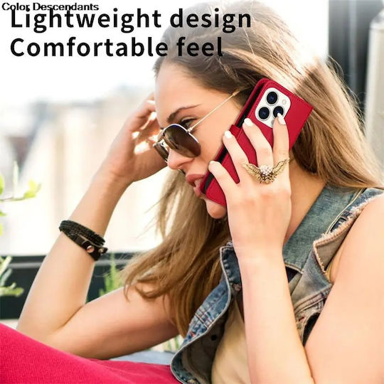 Buchen Sie Leder / Kunststoff Rot (Samsung alle Book-Typ-Modelle)
