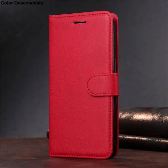 Buchen Sie Leder / Kunststoff Rot (Samsung alle Book-Typ-Modelle)