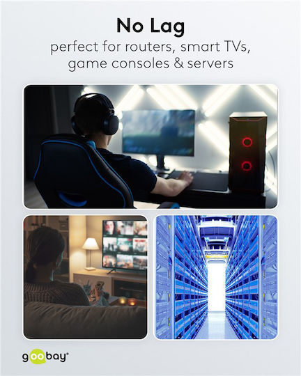 Microconnect S/FTP Kat.6 Gigabit Netzwerkkabel Ethernet 3m Blau