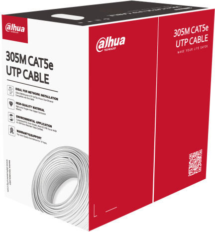 Dahua U/UTP Cat.5e (Gigabit) Cablu De Rețea Ethernet 305m Alb