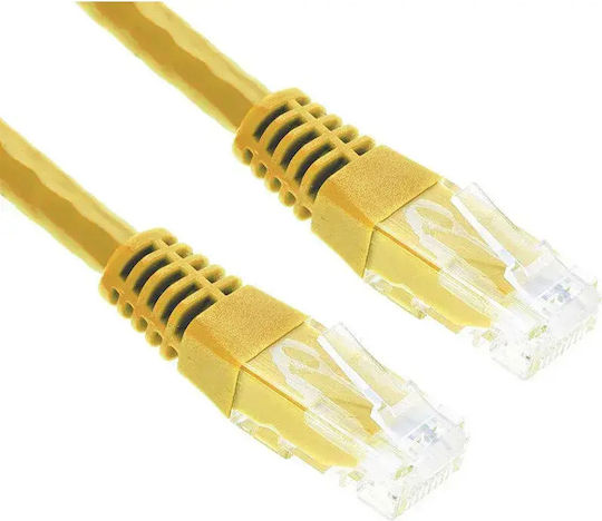 Cablu Patch UTP Spacer Cat5e Cupru-Aluminiu 10 M Galben Awg26 "sp-pt-cat5-10m-y" Sigiliu Verde 0,18 Lei