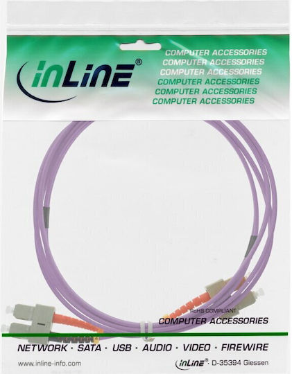InLine Кабел Оптично Влакно SC-SC 25м Многоцветен