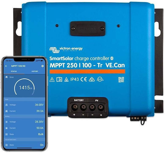 Victron Energy MPPT Solar Charge Controller Smartsolar MPPT 250/100 Tr 48V / 100A SCC125110412