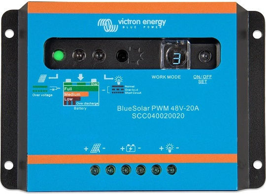 Victron Energy PWM Solar Charge Controller BlueSolar PWM-Light 48V / 20A SCC040020020