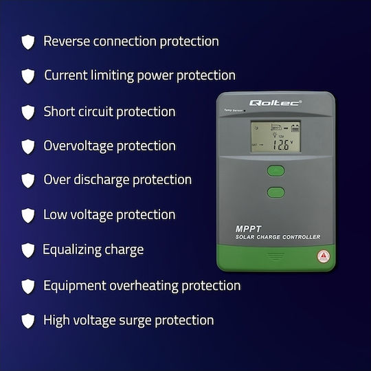 Qoltec Ρυθμιστής Φόρτισης MPPT 50A