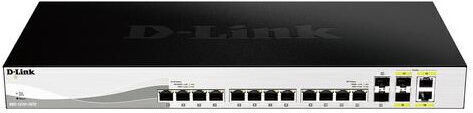 D-Link DXS-1210-16TC/E Verwaltet L2 Switch mit 12 Ports Gigabit (1Gbps) Ethernet und 4 SFP Ports