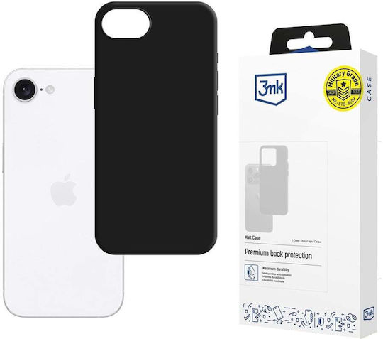 3MK Matt Back Cover Silicone Black (Oppo A17)