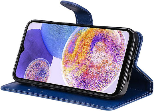 Buchen Sie Leder / Kunststoff Blau (Samsung alle Book-Typ-Modelle)