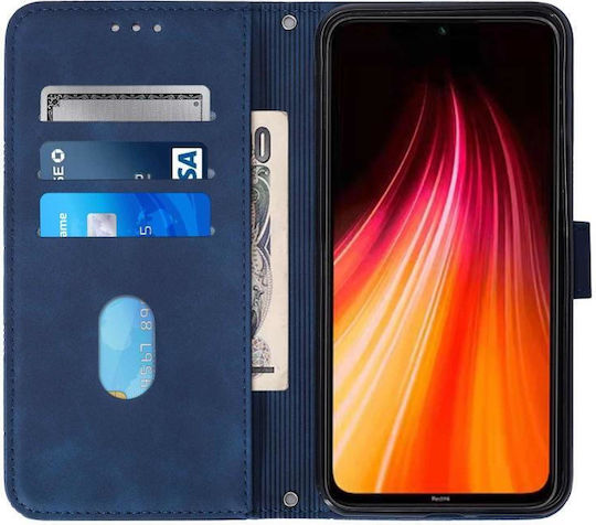 3d Embossed Книга Кожа / Силикон Син (Redmi 9CRealme C3)
