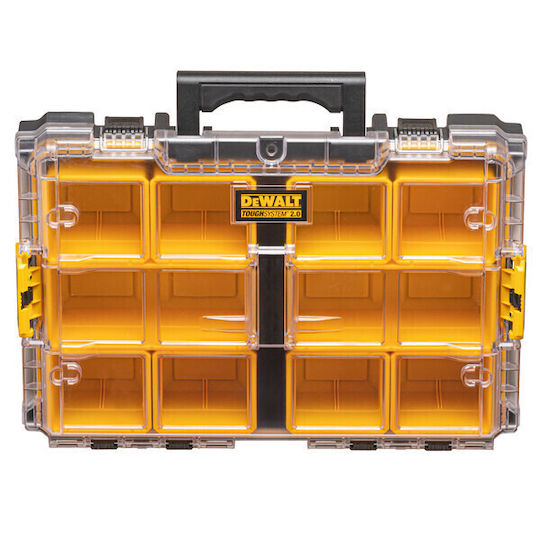 DEWALT Органайзер за инструменти 10 места с отстраняеми кутии Жълта 55x37x13см.