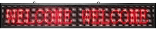 Съобщения LED скролиращ панел Едностранно 163x36см Червено