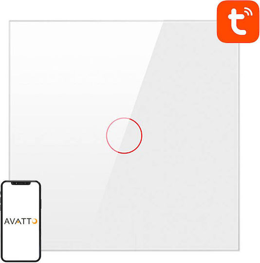 Avatto Recessed Wall Switch Lighting One-Way with Frame White