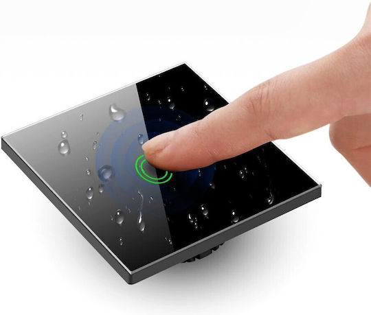 Maclean Energy Wandmontierter Elektrischer Wandtaster Berührungstaste Wi-Fi Zwei-Wege Weiß