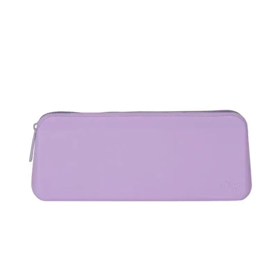 Citron Set de Tacâmuri pentru Bebeluși din Silicon cu Carcasă pentru 18+ Luni Violet 2 Buc