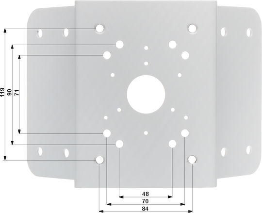 Dahua Halterung für CCTV-Systemkameras Weiß White PFA151