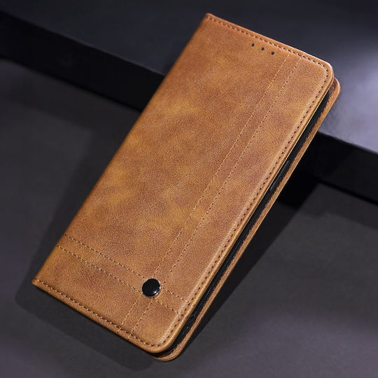 Smart Книга Силикон / Изкуствена Кожа Кафява (Redmi Note 15 Pro 5G)