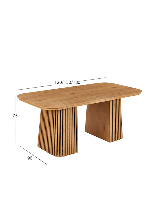 Esszimmermöbel-Set Cornel Erweiterbar mit 4 Stücken 120(+60)×90cm