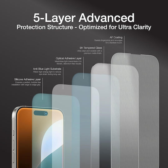 AmazingThing Tempered Glass (iPhone 16)