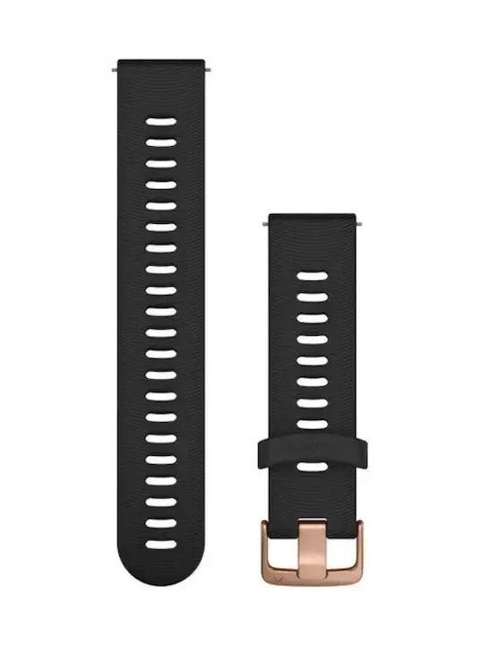 Garmin Quick Release 20mm Curea Neagră (Forerunner 55/245/645 / Vivoactive 3/5/HR / Venu Sq 2)