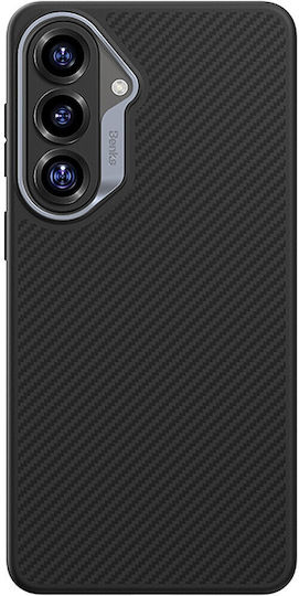 Benks Back Cover Fibră Aramidă / Silicon Negru (Galaxy S26)