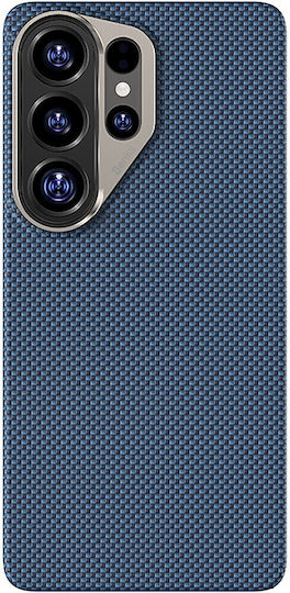 Benks Rückseitencover Aramidfaser Kunststoff 0,7 mm Blau Galaxy S26 Ultra