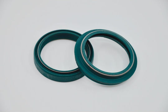 Skf Set 1 Arm Front Suspension Seals Oil Dust Showa 47 Mm