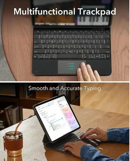 ESR Rebound Magnetic Flip Cover cu Tastatură Negra (iPad Pro 2024 13" - iPad Pro 2024 13")