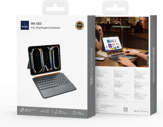 Wiwu Flip Cover με Πληκτρολόγιο Γκρι (iPad Pro 13 2024)