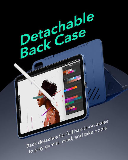 ESR Shift Magnetic Back Cover Durable Navy Blue (iPad 10th/11th)