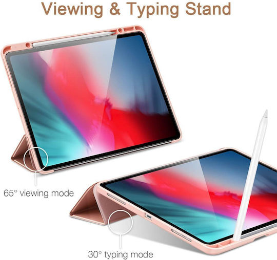 ESR Rebound Pencil Flip Cover Ροζ Χρυσή (iPad Pro 2020 12.9")
