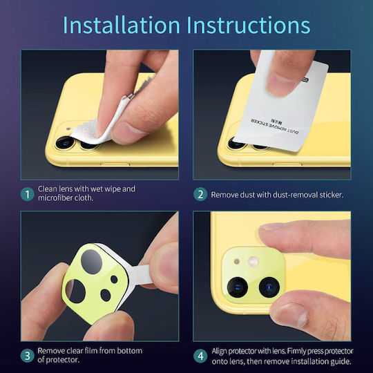 ESR Glass Kameraschutz Gehärtetes Glas Yellow für das iPhone 11
