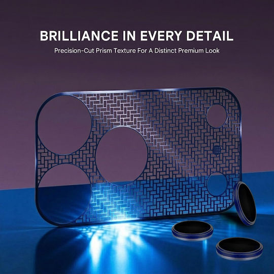 Orso Handy-Kameraschutz Membrane Blau für das iPhone 17 Pro Max