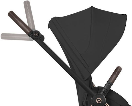 Cybex Mios Style Ρυθμιζόμενο Καρότσι Μωρού Kατάλληλο για Nεογέννητο Sepia Black