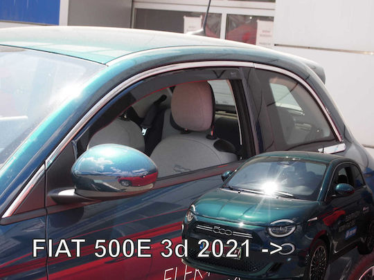 Heko Set deflectoare de vânt Dark Fime pentru Fiat 500 2buc