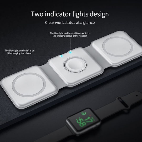 SiiPro Încărcător MagSafe 15W Alb (SW-42)