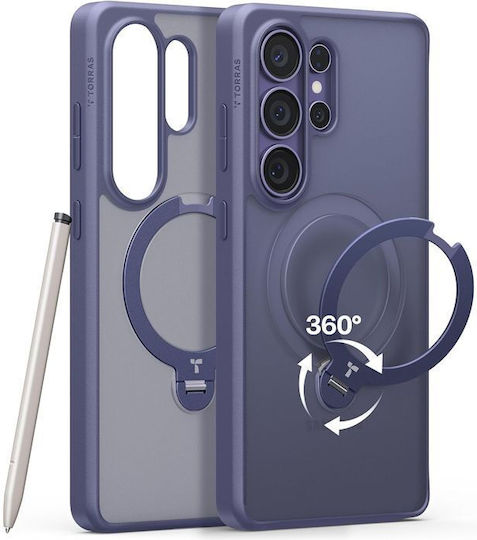 Torras Ostand Spin Series Silicone Back Cover 0.8mm Purple Galaxy S26 Ultra