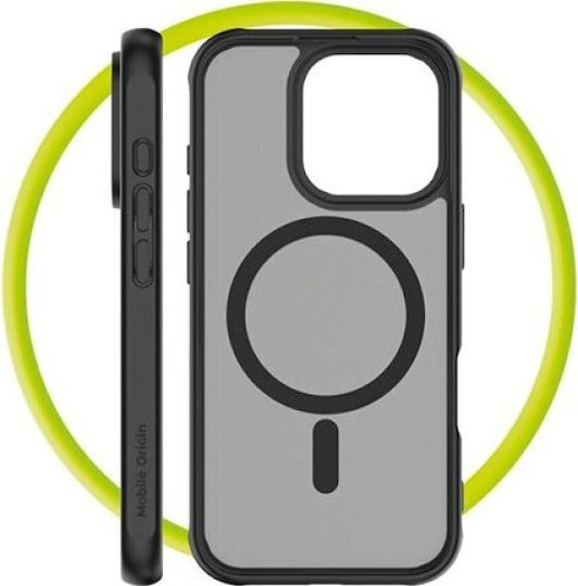 Mobile Origin Back Cover Σιλικόνης 1.5mm Μαύρο (iPhone 16 Pro Max)