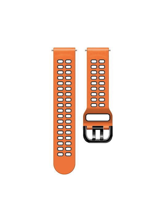 Huawei Watch GT Läufer Doppelreihe Silikon Orange Schwarz Huawei Watch GT Läufer Doppelreihe Silikon Orange Schwarz
