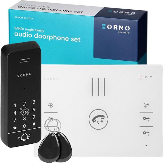 Orno Orno Audio-Gegensprechanlage Kabellos Weißes Set