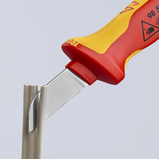 Knipex Козметична острилка за моливи Отделяне на изолацията Кабели с резец и дължина 180мм Нож 1000V 50mm