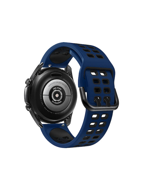 Huawei Watch GT Runner Двуредов силиконов син черен