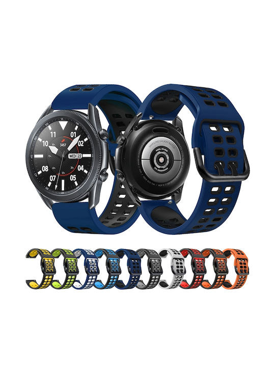 Huawei Watch Gt Läufer Doppelreihiges Silikongehäuse Schwarz Orange