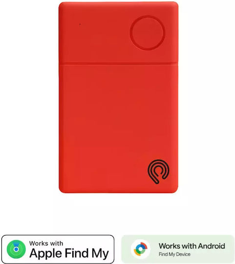 Hyperloq NeoCard GPS Tracker Rot Wiederaufladbare Batterie