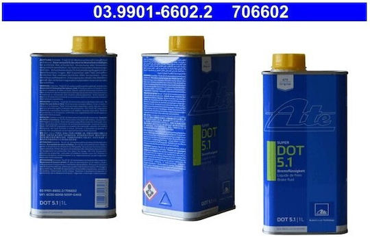Ate Super Dot 5.1 Υγρά Φρένων DOT 5.1 Υγρά Φρένων 1lt