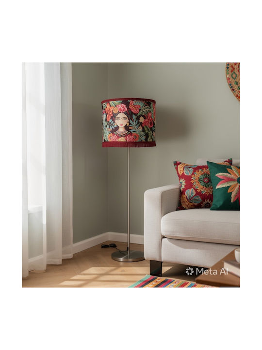 Oxygen Frida Kalo Floor Lamp with Socket for Bulb E27 Multicolour