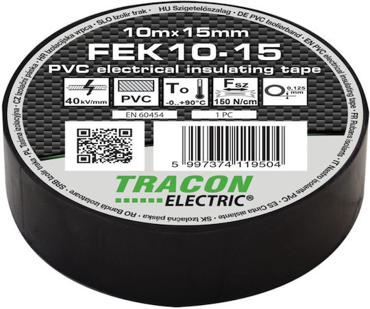 Tracon Electric Isolierband Schwarz