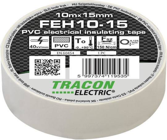 Μονωτική Ταινία 10mx15mm Λευκό