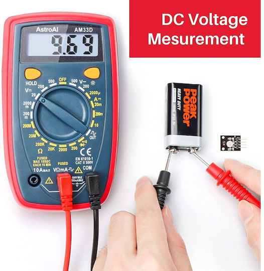 Astroai Digital Multimeter Astroai Am33d 2000 Counts Continuity Measurement Ac Dc Voltage Direct Current Resistance Diode