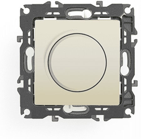 Aca Prime Recessed Classic Rotary Dimmer Switch without Frame 300W in Beige Color